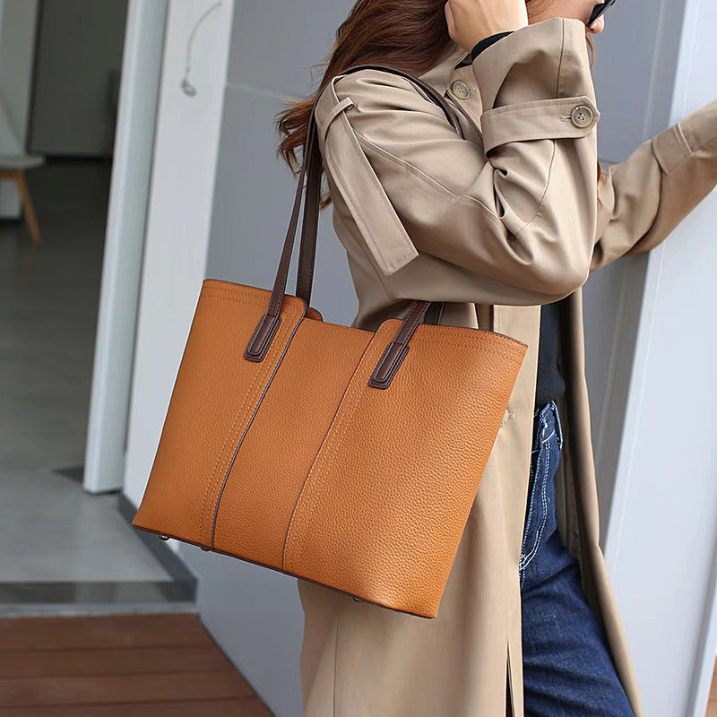 Alix cuir blanc cassé vue face
