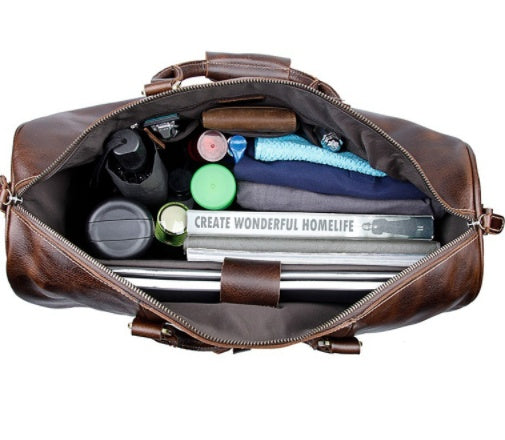 sac cuir avec poignée et bandoulière ajustable
