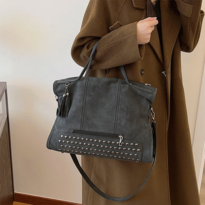 Sac moto diagonal noir Opale Vogalia Paris