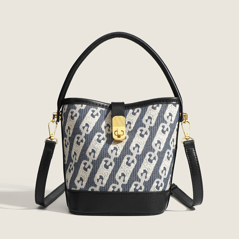 Sac seau canvas vue profil