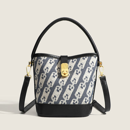 Sac seau canvas vue profil
