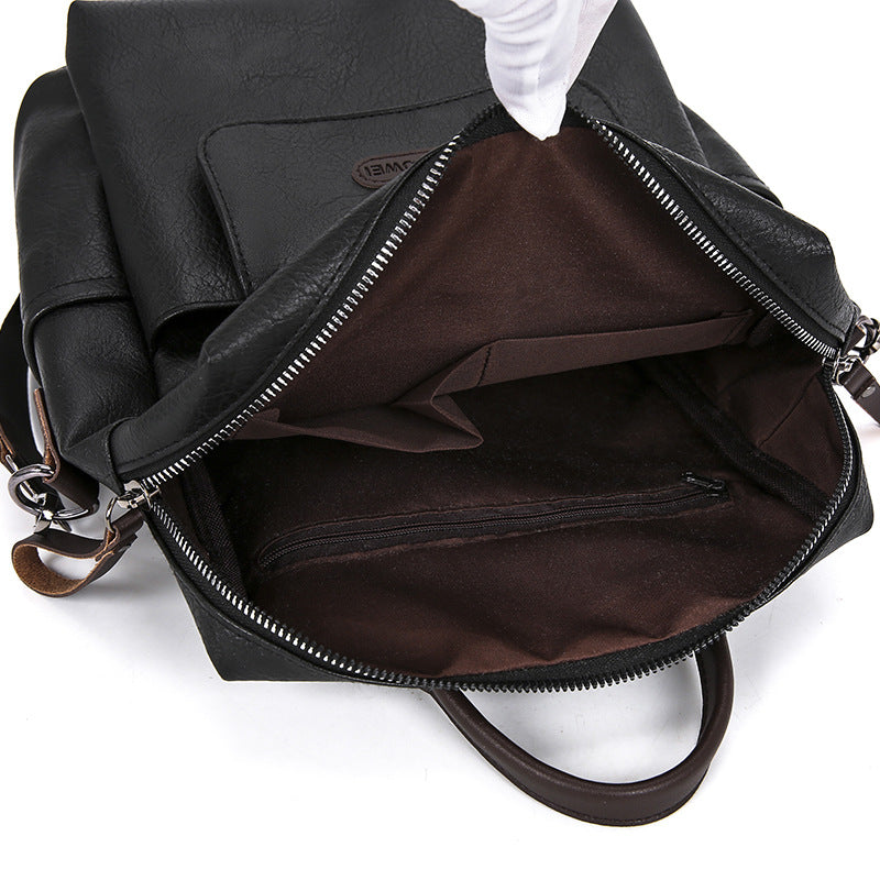 Sac à dos PU texturé vue intérieure