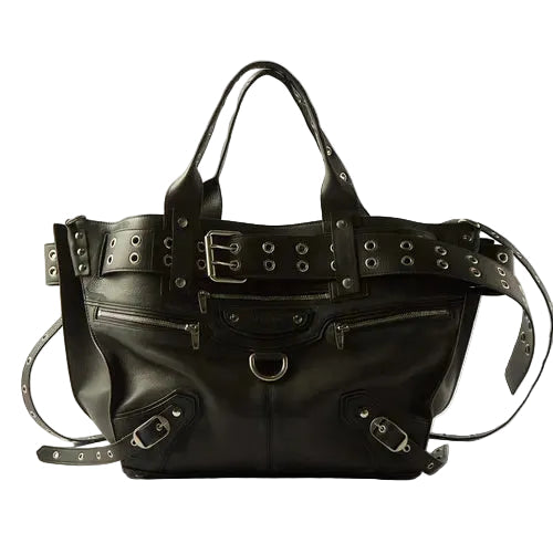 Emo Eyelet-Embellished Leather Tote Bag