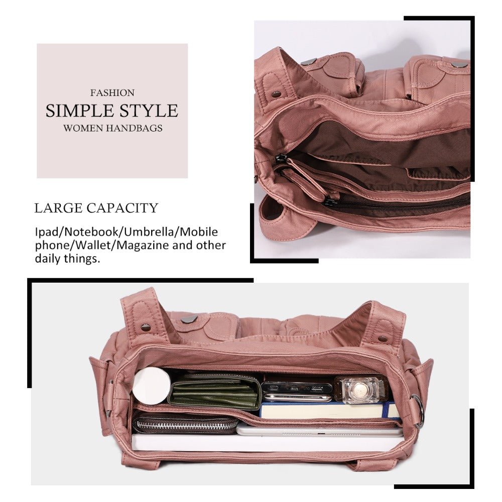 Sac tote cuir souple marron