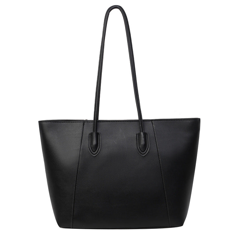 Sac lycée Estelia noir classique intemporel cuir PU élégant pour étudiante