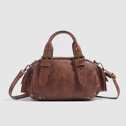 Sac Moto Rétro Cuir Bandoulière