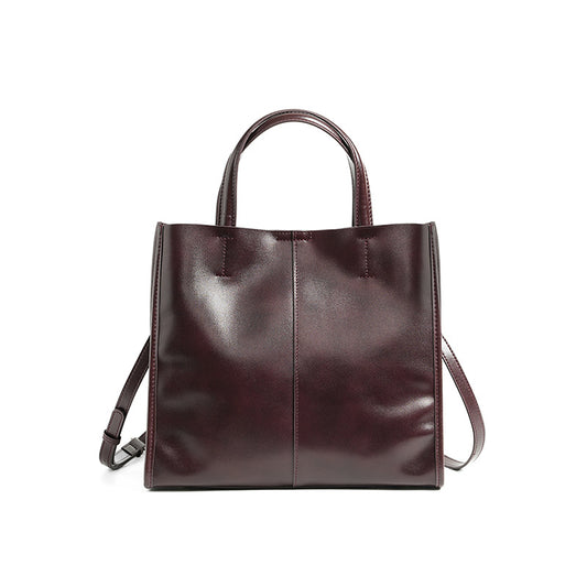 Sac à main cuir vachette noir patchwork