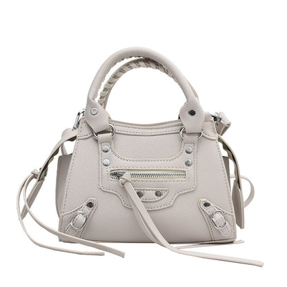 Sac épaule beige femme tendance personnalité design original cuir PU mode