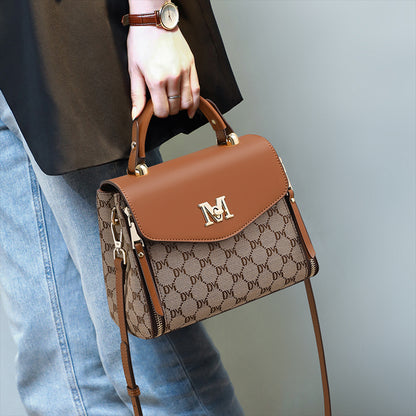Sac bandoulière tissu cuir vue intérieure