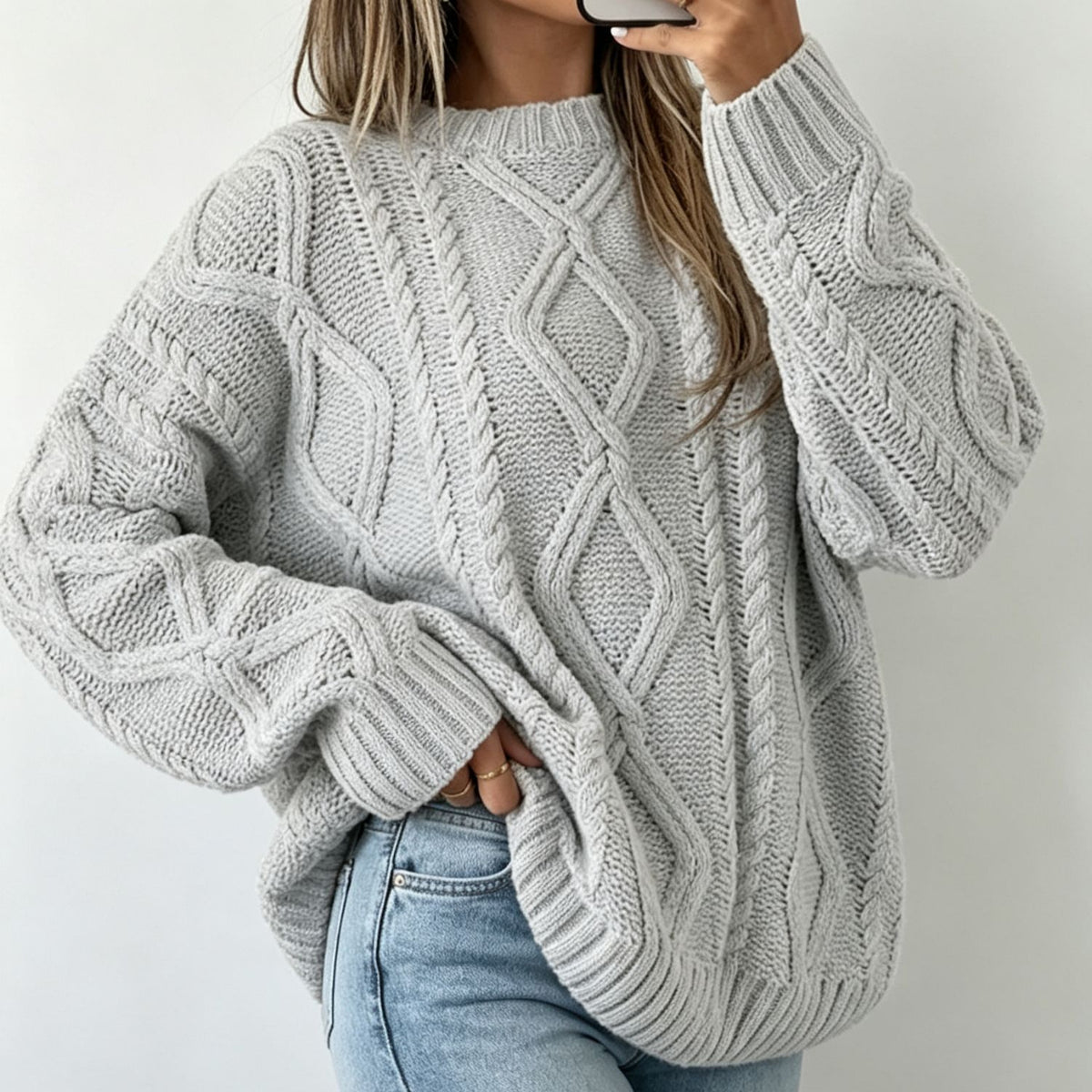 Odile pull noir loose fit