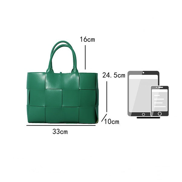 Régine sac tressé carreaux vue face