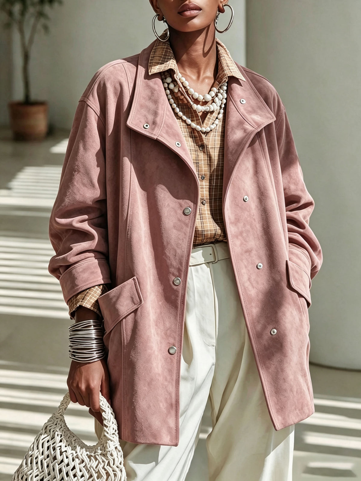 Laurence manteau marron foncé mi-long