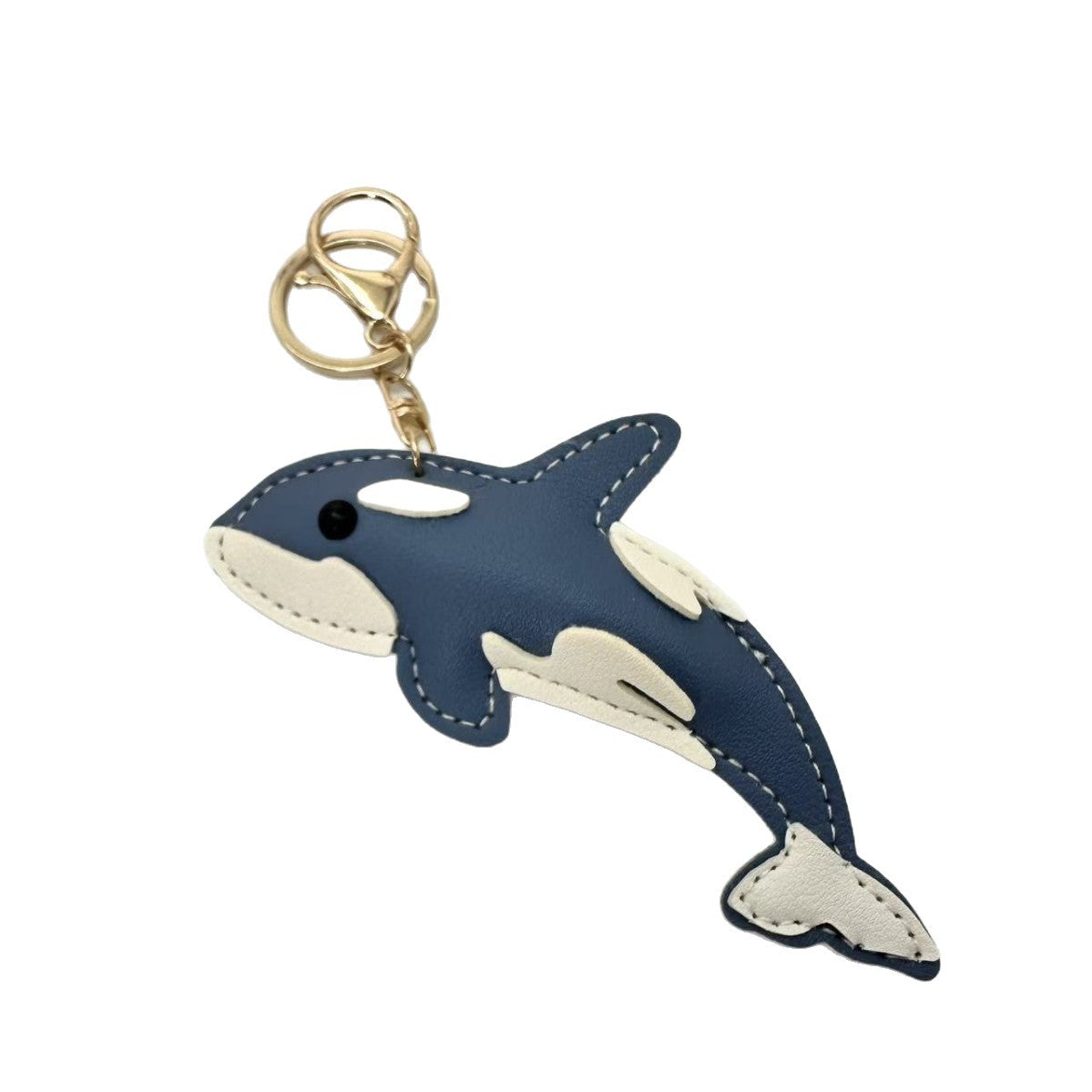 Porte-clés requin noir PU