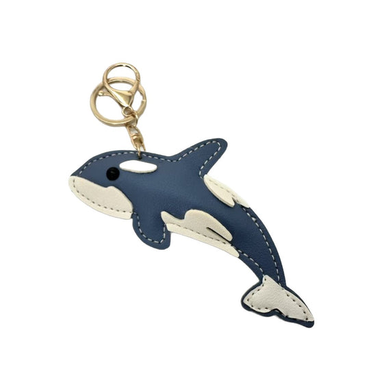 Porte-clés requin noir PU