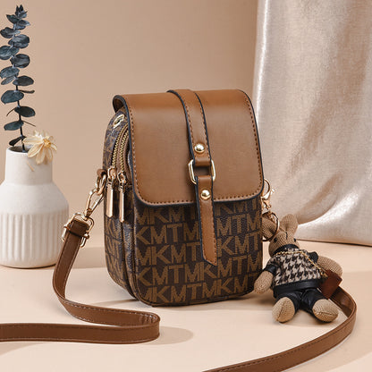 Sac de téléphone portable rétro multicouche pour femme - Vogalia