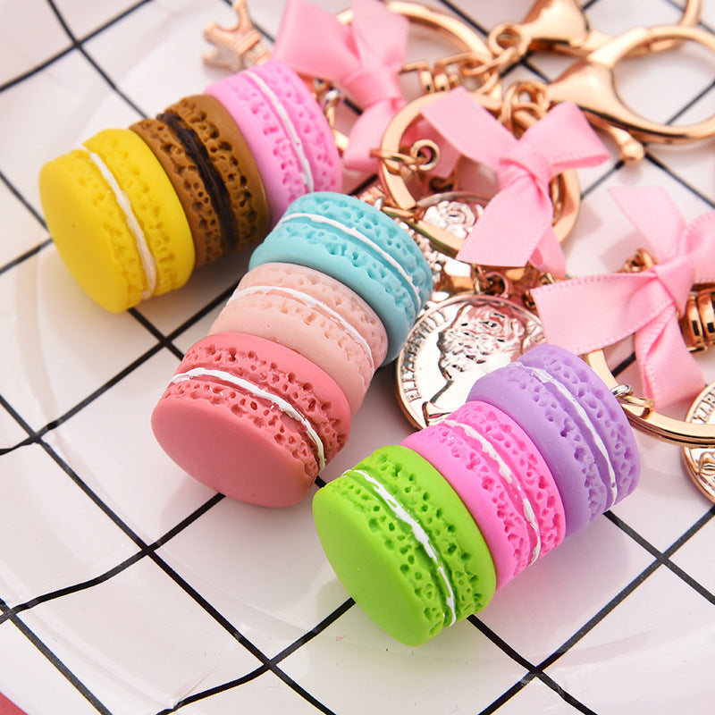 Macaron rose café