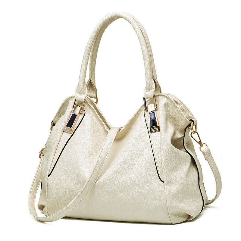 Tote bag cuir souple blanc