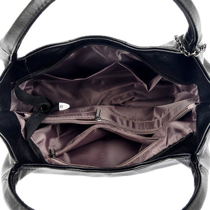 Sac à épaule femme vert cuir composite