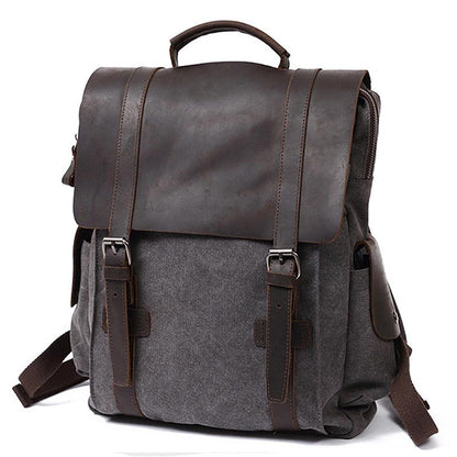 Sac dos canvas gris foncé