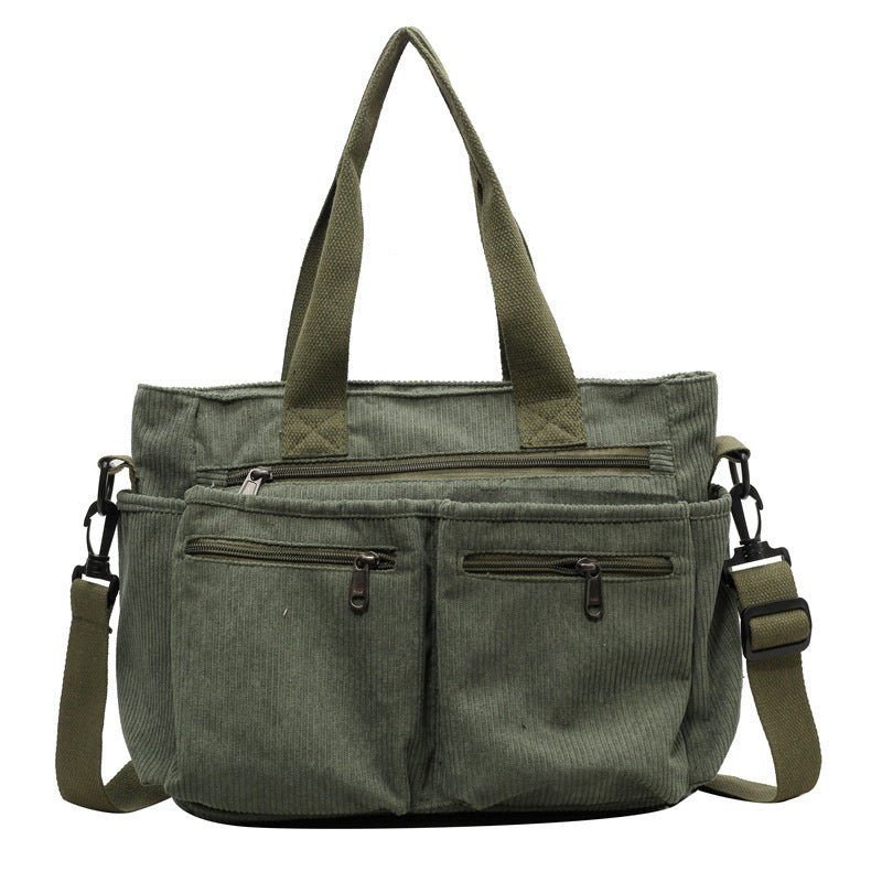 Sac messenger corduroy beige Ségolène Vogalia Paris