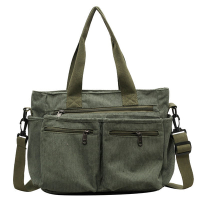Sac messenger corduroy beige Ségolène Vogalia Paris