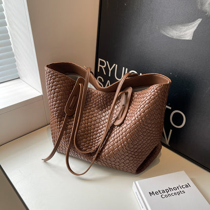 Sac underarm tressé kaki