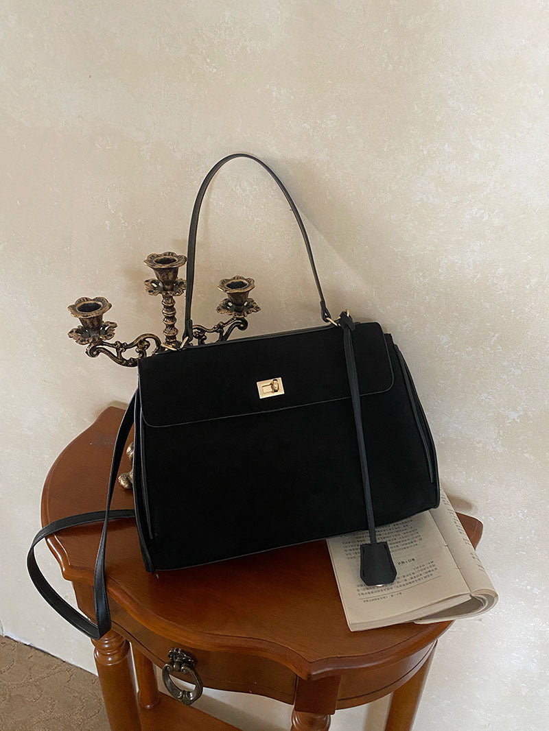 Sac commuter daim noir