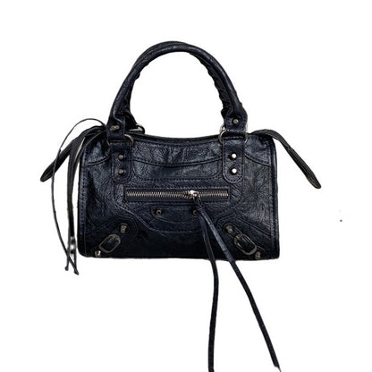 Sac balenciaga messenger vintage rivets noir