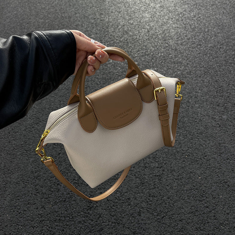 Sac à épaule PU marron casual