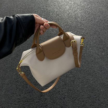 Sac à épaule PU marron casual