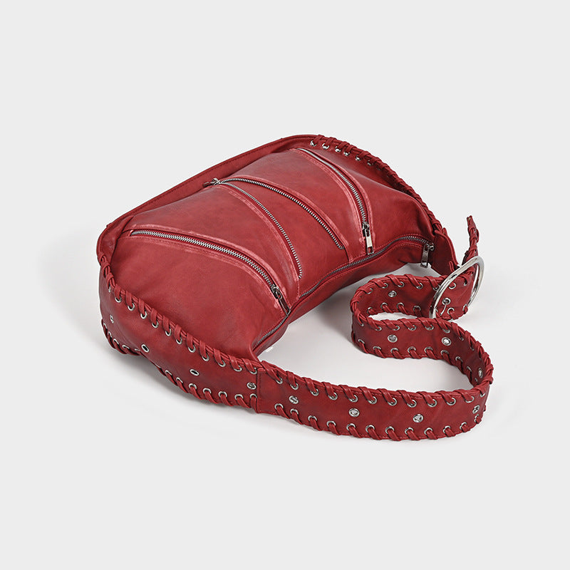 Vintage Weave New Niche Design Large Capacity Commuter