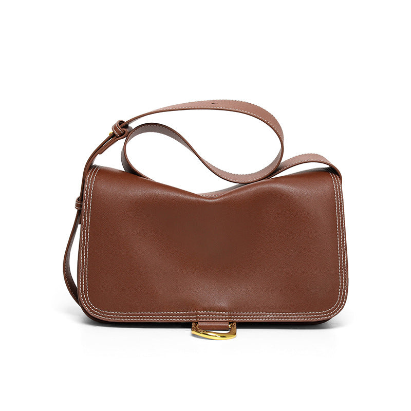 Sac messenger cuir vachette beige Fiona Vogalia Paris