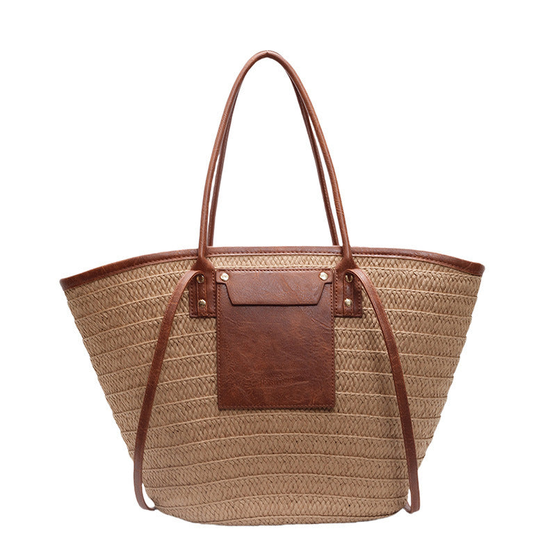 Tote bag paille 2 coloris