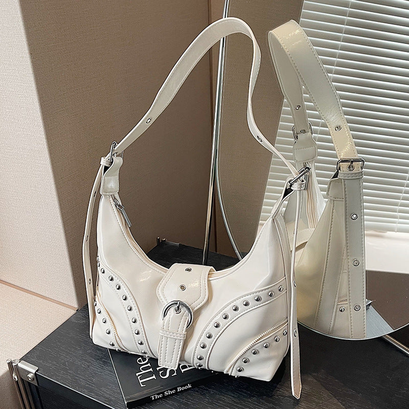 Sac moto rivets vue face
