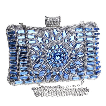 Pochette Soirée Femme Diamants Luxe Forme Oreiller
