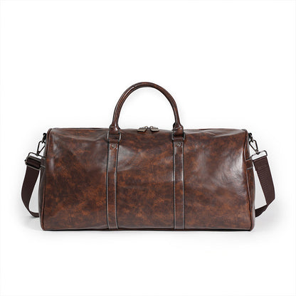 Sac Cuir PU – Grand Sac de Sport & Voyage Café / Noir
