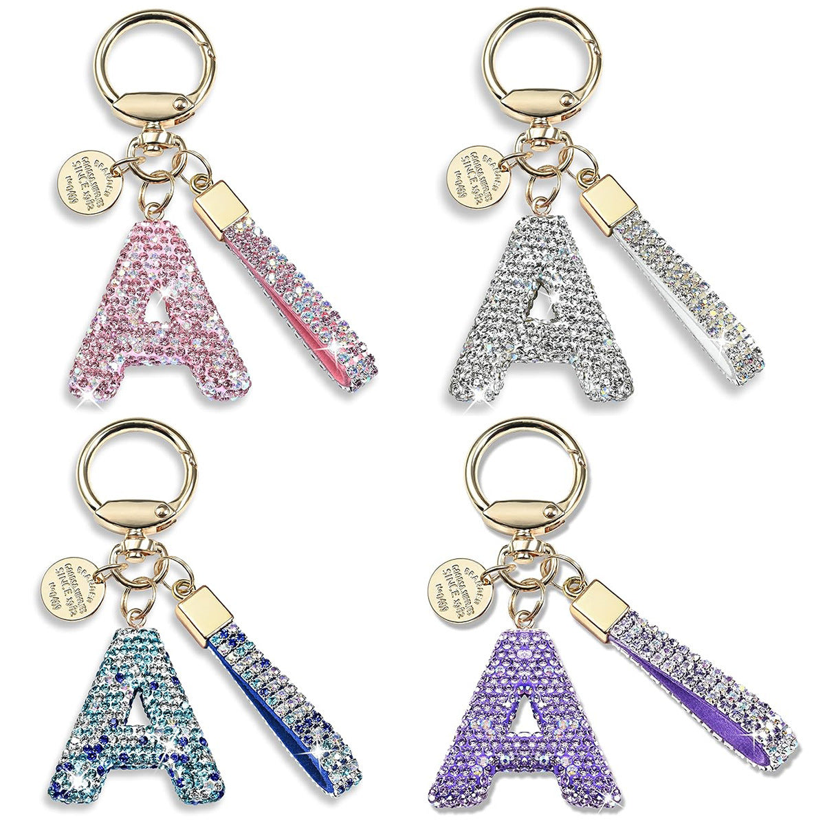 Diamant lettre B bleu