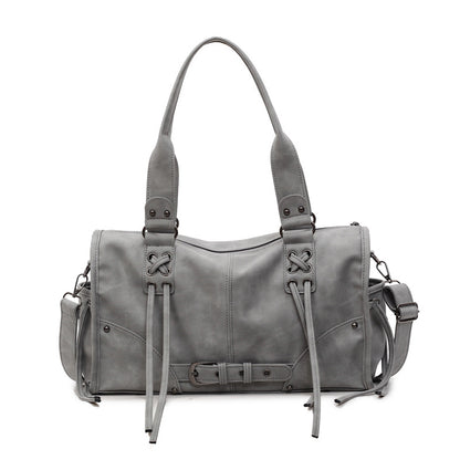 Sac main rétro noir port main