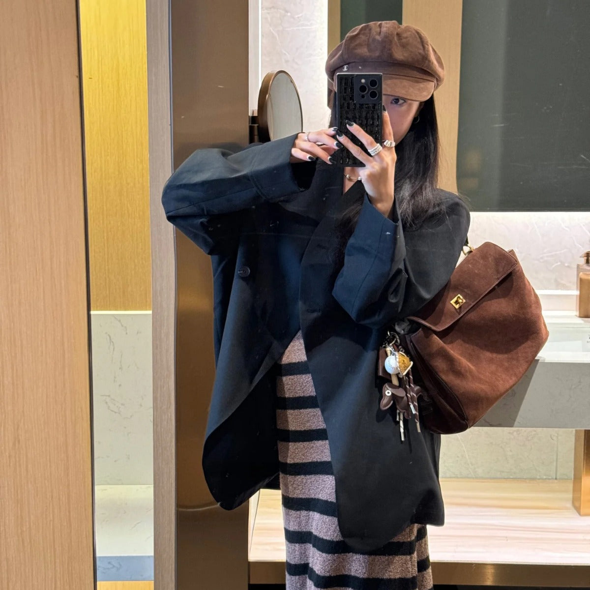 Sac commuter marron 35cm