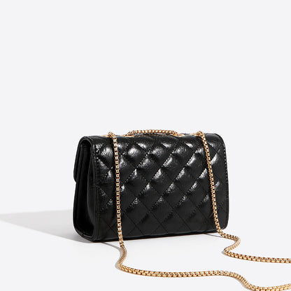 Sac PU noir vue profil élégant