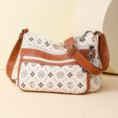 Sac messager colorblock vue intérieure