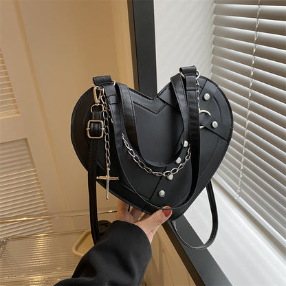Sac cœur bandoulière vue face