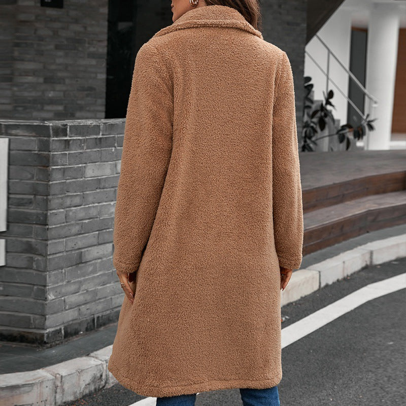 Jeanne détail polyester plush boutonnage