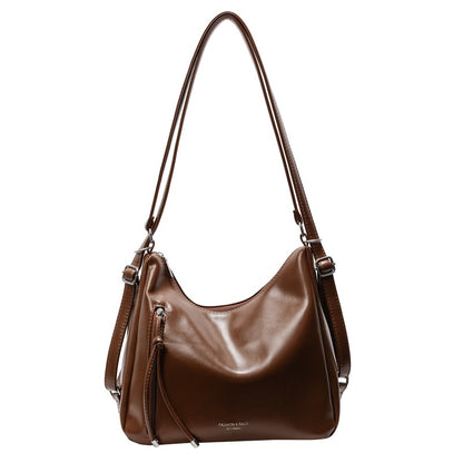 Sac bandoulière femme noir fashion polyvalent