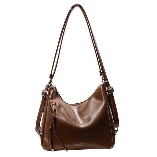 Sac bandoulière femme noir fashion polyvalent