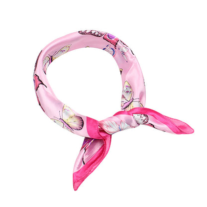 Foulard papillon vert élégant 60cm