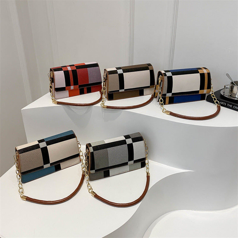 Sac patchwork bicolore rouge