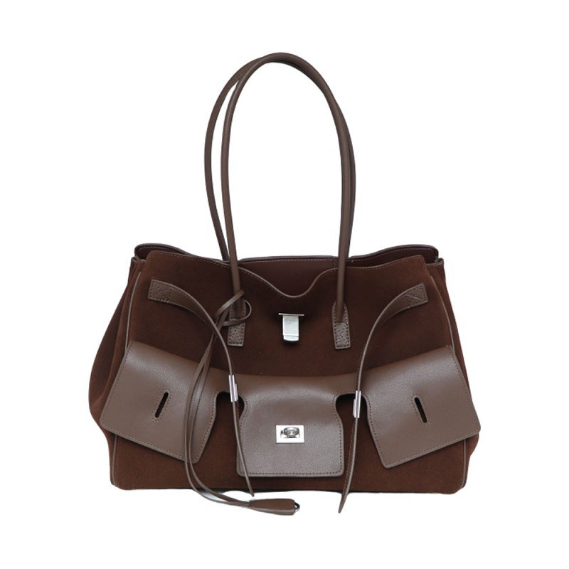Kélia Moto sac cuir vachette noir boucle or Vogalia Paris