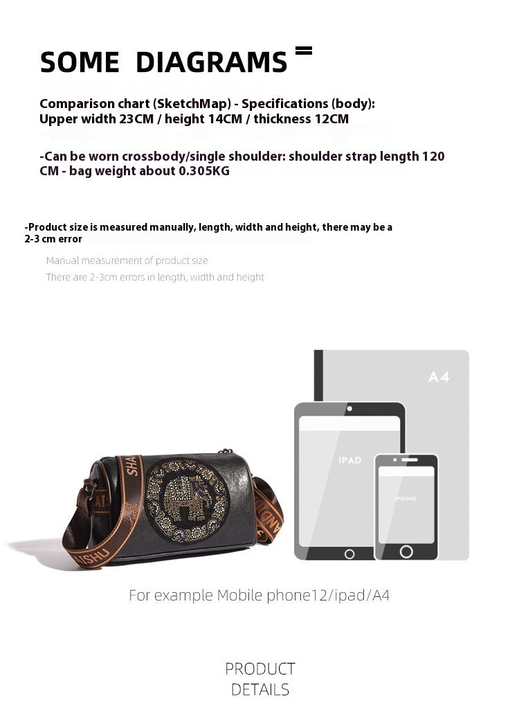 Sac à Bandoulière Style Diamant Coloré avec Paillettes