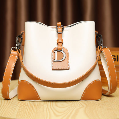 Sac seau cuir souple vue intérieure